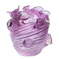 purple glass vase