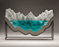 Ben Young - AT EASE : Laminated float glass, cast concrete and steel base.
W600mm x D200mm x H390mm
[SOLD]
