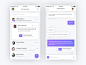 Chat/Messaging UI Inspiration — Muzli -Design Inspiration — Medium : via Muzli