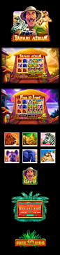 Safari Album Slot. : Art made for Gambino Games.