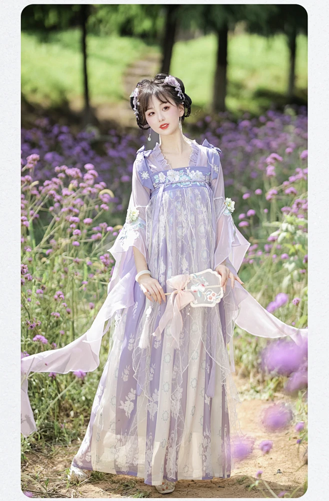 半夏原创汉服女改良日常汉元素连衣裙春夏款仙气唐制齐胸襦裙古装-淘宝网-花瓣网