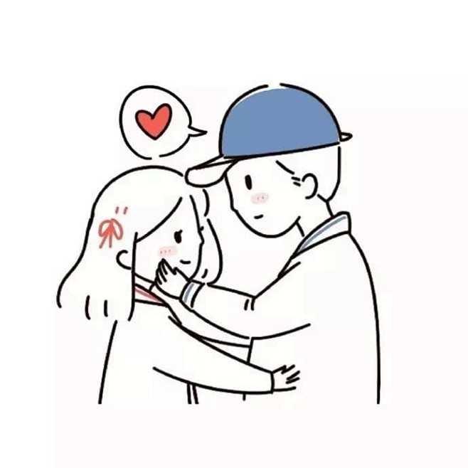 情侣简笔画头像