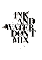 Ink and water don't mix...but when they do it looks pretty cool! The font is Linotype Didot Bold and the designer is Craig Ward. #typography #poster: 