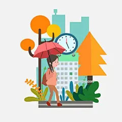可商用开学季矢量扁平风格场景图片大小2000x2000px 图片尺寸392.16 KB 来自PNG搜索网 pngss.com 免费免扣png素材下载！扁平#开学季#时钟#手绘#装饰图案#