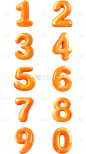 艺术字膨胀风数字系列