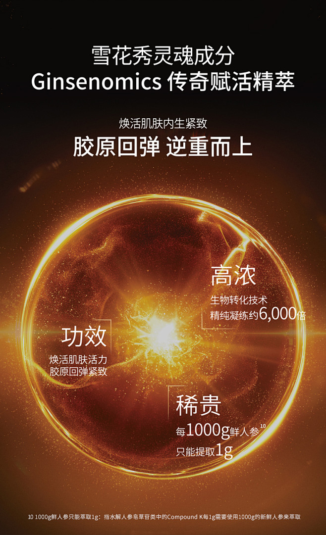 【新品】雪花秀人参时光胶原霜淡纹抗老补水...