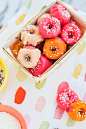 Pink Strawberry Mini Donuts