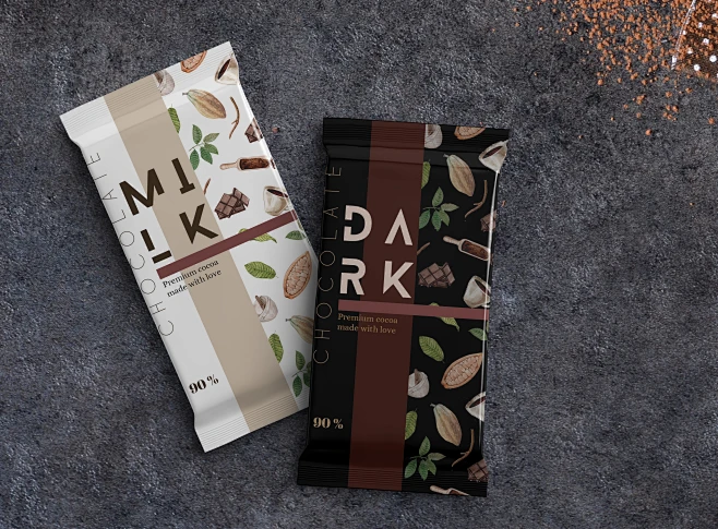 choco UI ux Web branding Packaging packaging design Cocoa chocolate-花瓣网