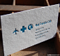 medtraveler1 41 Beautiful Examples of Letterpress Business Cards