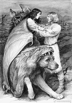 守秘人采集到俄版《精灵宝钻》插图 /Denis Gordeev