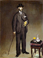 爱德华·马奈肖像画代表作品高清大图《Stéphane Mallarmé》