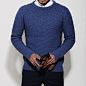GSOUL2013春装新品商务休闲装韩国代购韩版风范时尚清爽针织毛衣 原创 设计 新款 正品