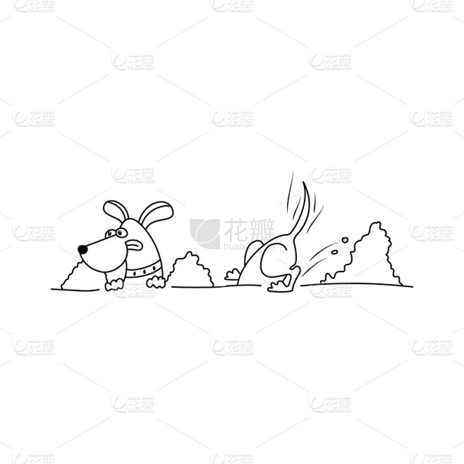 黄色,狗,洞穴,卡通,宠物,书,洞,问候...