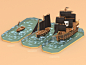 Low poly pirates! on Behance