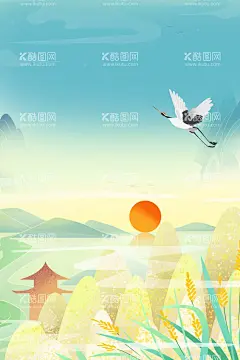 白露海报  - 源文件下载【酷图网】白露海报,白露节气海报,节气海报,节气海报设计,海报设计,海报模板,