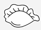 手绘的简笔画饺子高清素材 设计图片 页面网页 平面电商 创意素材 png素材