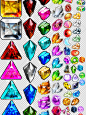 更新 手游游戏UI设计常用素材宝石钻石水晶宝箱金图标素材-淘宝网