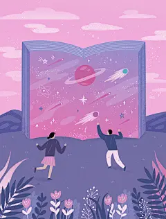 唯美星空晚安手绘手机壳壁纸插图夜晚插画PSD设计素材高清JPG图-淘宝网