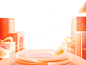 C4D背景-橙