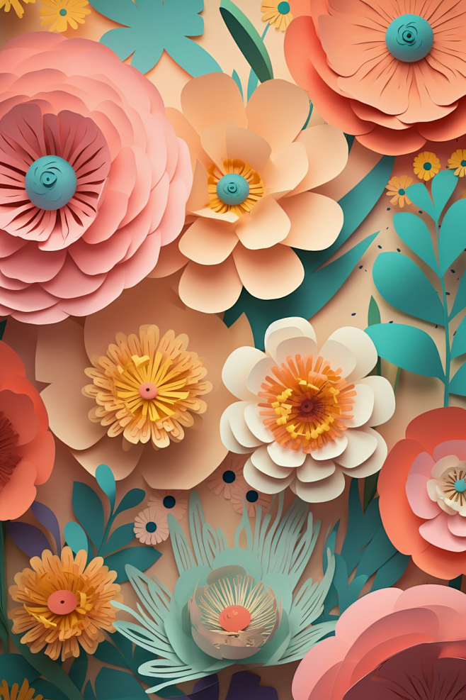 3D立体花纸雕工艺