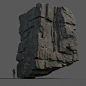 Modular cliff  rock, Alen Vejzovic : Sculpting a couple of bigger modular rocks. Not yet finished but since I made some quick renders to check the shapes, I decided to post it . <br/>Cheers