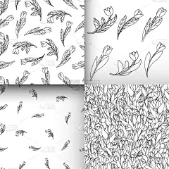 可爱的,四方连续纹样,动画片,纺织品,壁纸,郁金香,夏天,花,布置,充满