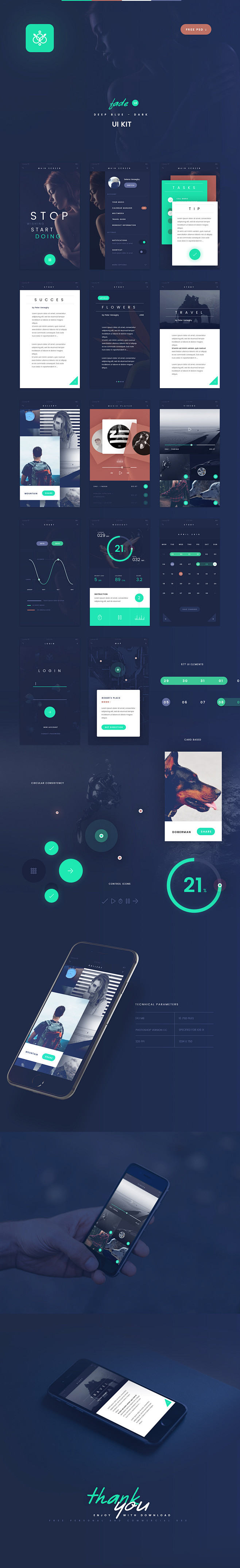 FADE APP UI KIT | FR...