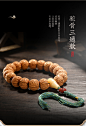樱【星睿】天然野生脑纹桃核手串手持男菩提原籽圆珠文玩核桃手链-tmall.com天猫