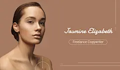 Freelance Copywriter Personal Introduction Business Card