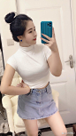 #美女# 微胖的女人，身材更性感...@小师妹0的动态
