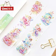 和纸胶带童话卡通原创动漫人物少女整卷手帐贴纸DIY日记贴画-tmall.com天猫
