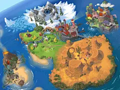 Steam world map - The layout of the several levels in the game Steam. Very fun picture to paint!