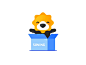 SUNING Box gif lion suning motion graphic