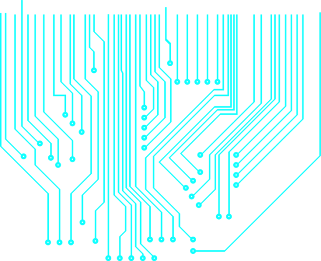 晶片 电路板线路线条PNG免抠元素