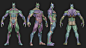 Super Hero Character Blockout