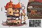 Bombercat´s workshop, gina voerde : I´ve never done a proper house concept before and I really love Charlene LeScanff´s approach to them so there I went.