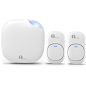 1byone Wireless Doorbell, 1 Plug in Chime and 2 Push Button, White_Wireless Doorbell_Home Security_1BYONE