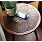 wood burned furniture table