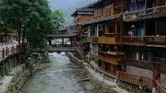 贵州西江千户苗寨旅游风光高清电脑桌面壁纸