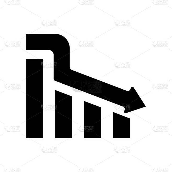 在白色背景上减少图标矢量符号和符号的分离