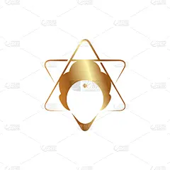 金色,动物头,图标,分离着色,白色,亚洲,瑜伽,哲学家,冥想