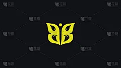 字母B标志和BB标志设计，矢量，字母组合，图标，模板，高级商业字体。