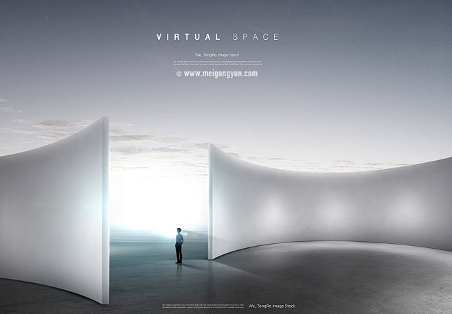 虚拟空间海报PSD模板Virtual s...