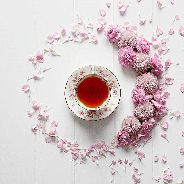 茶 茶杯 花