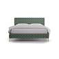 The Inside x Christene Barberich Modern Platform Bed in Teal Spice Corsica