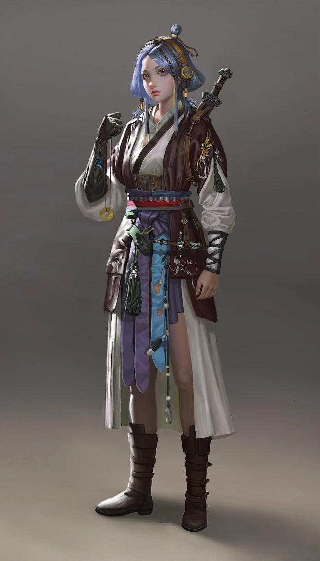 Character design, shuhang li : 《岚》-花瓣网