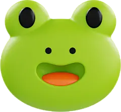 小动物头像  占位符 等待 404 3D 立体 卡通 电商 插画 图标 png PSD 免抠 设计 素材Animoji Frog