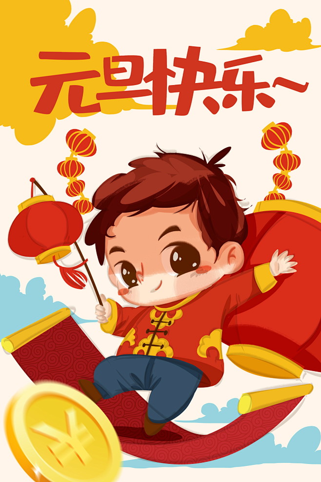 新年春节插画