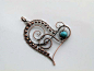 Asymetric heart pendant by SilverDeFactory on deviantART