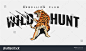 野生狩猎口号与老虎和爪标记插图